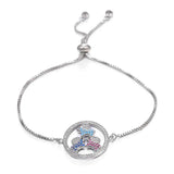 Rabbit and Cat Charm Bracelet Cubic Zirconia for Girls Women Gift