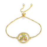Rabbit and Cat Charm Bracelet Cubic Zirconia for Girls Women Gift