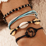 Beaded Shell Braided Niche Street Bracelet