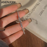 316L Stainless Steel Bowknot Bracelet for Women Zircon Tennis Bracelet