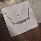 316L Stainless Steel Bowknot Bracelet for Women Zircon Tennis Bracelet