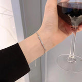 316L Stainless Steel Bowknot Bracelet for Women Zircon Tennis Bracelet