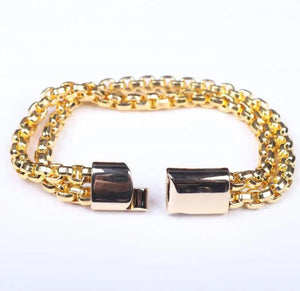 Personality Stainless Steel Bracelet for Men with Magnetic Buckle