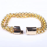 Personality Stainless Steel Bracelet for Men with Magnetic Buckle