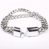 Personality Stainless Steel Bracelet for Men with Magnetic Buckle