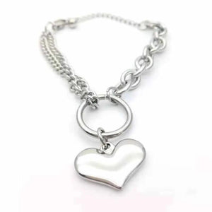 Heart-shaped Titanium Steel Bracelet