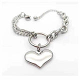 Heart-shaped Titanium Steel Bracelet