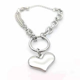 Heart-shaped Titanium Steel Bracelet