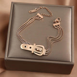Stainless Steel Multilayer Bracelet for Women