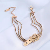 Stainless Steel Multilayer Bracelet for Women