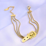 Stainless Steel Multilayer Bracelet for Women