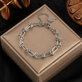 316L Stainless Steel Silver Chain Bracelet For Women