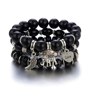 Vintage Bohemia Multi-layer Tree Of Life Elephant Bracelet