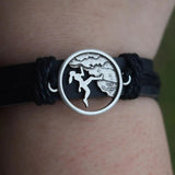 Climbing Woman Bracelet Mountain Jewelry