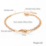 Double Knotted Charm Beach Bracelet Women Girls VB17092