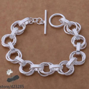AH225 Silver Plated Bracelet, Elegant Silver Jewelry