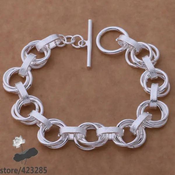 AH225 Silver Plated Bracelet, Elegant Silver Jewelry