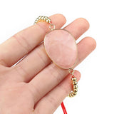 Vintage Natural Stone Women's Bracelet - Amethyst Agate Amazonite