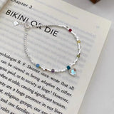 316L Stainless Steel Bracelet Women Heart Pendant Ball Bracelet Party Gift