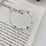 316L Stainless Steel Bracelet Women Heart Pendant Ball Bracelet Party Gift