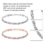 Zircon Chains Bracelet for Party Gift Geometric Jewelry