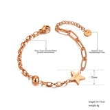 Bohemia Chain Link Bracelet Titanium Stainless Steel Charm JB20173