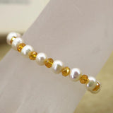 Natural Pearl Beads Strand Bracelet for Women Jewelry