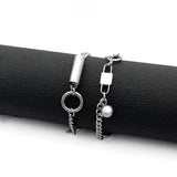 Stainless Steel Bracelet Ladies Titanium Steel Splice Hot