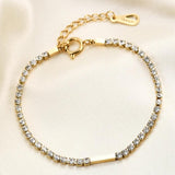316L Stainless Steel Zircon Bracelet High Jewelry SAB765