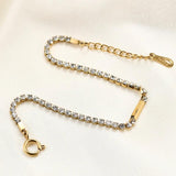 316L Stainless Steel Zircon Bracelet High Jewelry SAB765