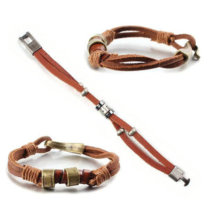 Leather Wrap Bracelets for Men and Women