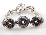 1.2cm Mini Metal Button Bracelet For Women