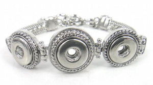 1.2cm Mini Metal Button Bracelet For Women