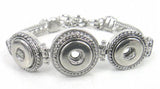 1.2cm Mini Metal Button Bracelet For Women