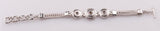 1.2cm Mini Metal Button Bracelet For Women