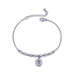 Zircon Charm Bracelet with Silver for Women
