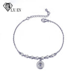 Zircon Charm Bracelet with Silver for Women