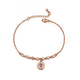 Zircon Charm Bracelet with Silver for Women