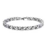 Punk Rock Stainless Steel Bike Chain Bracelet for Men