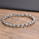 Punk Rock Stainless Steel Bike Chain Bracelet for Men