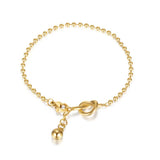 316L Stainless Steel Ball Bracelet Knot Ladies High Jewelry Party Gift