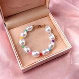 Baroque Pearl Bracelet Beaded Woman