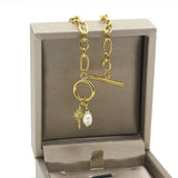 Women's Oval Pearls Beaded Bracelet Set