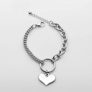 Charming Heart Circle Bracelets for Women Girls