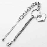 Charming Heart Circle Bracelets for Women Girls