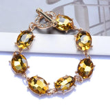 Purple Crystal Bracelet Women Indian Wedding Jewelry