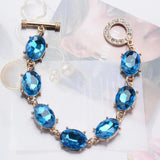 Purple Crystal Bracelet Women Indian Wedding Jewelry