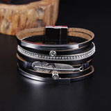 Ethnic Style Multi-Layer Leather Bracelet Bangle