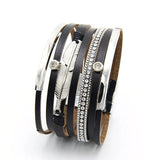 Ethnic Style Multi-Layer Leather Bracelet Bangle