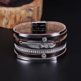 Ethnic Style Multi-Layer Leather Bracelet Bangle